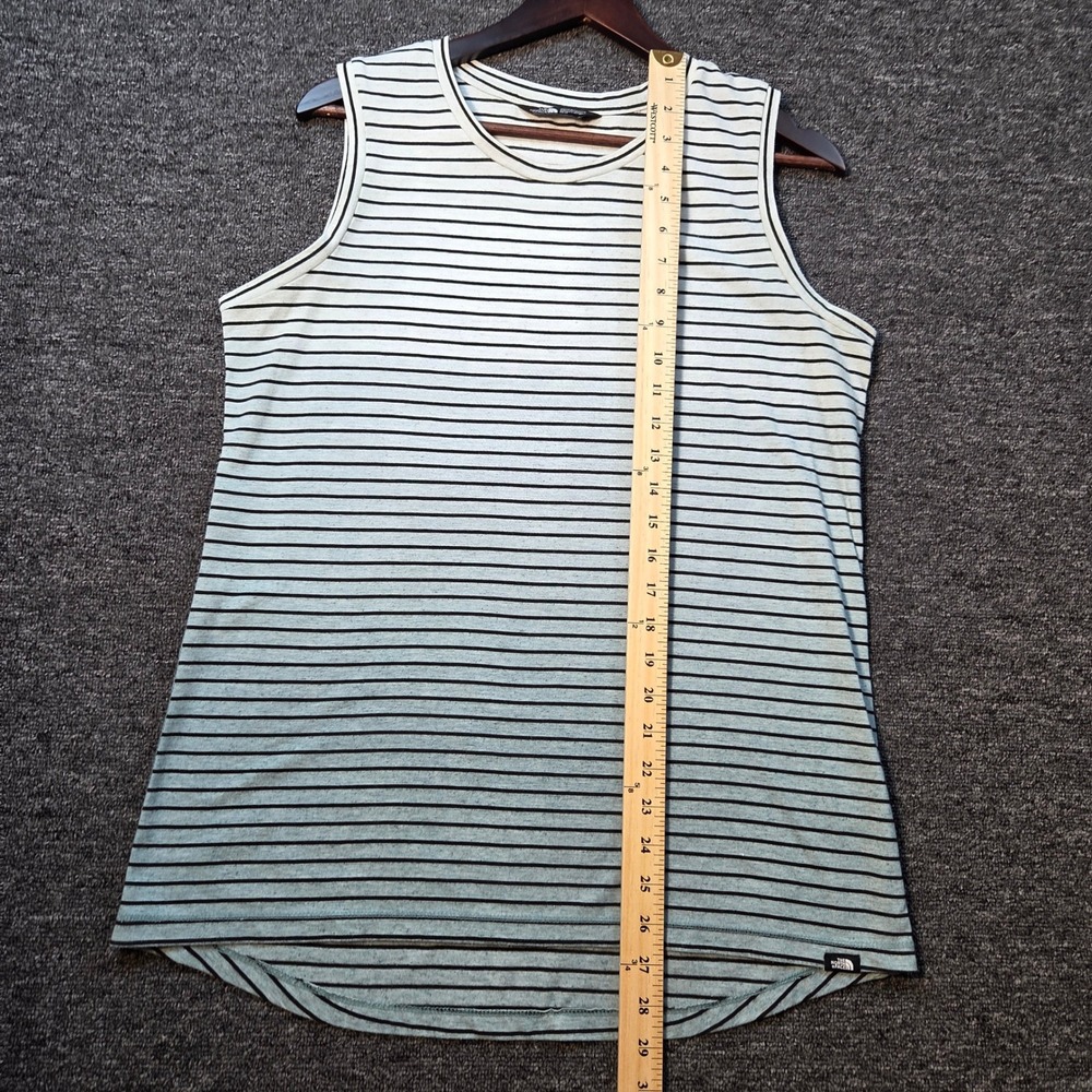 The‎ North Face Tank Top Womens Medium Striped Outdoor Crew Neck Gorpcore Casual - Picture 6 of 8